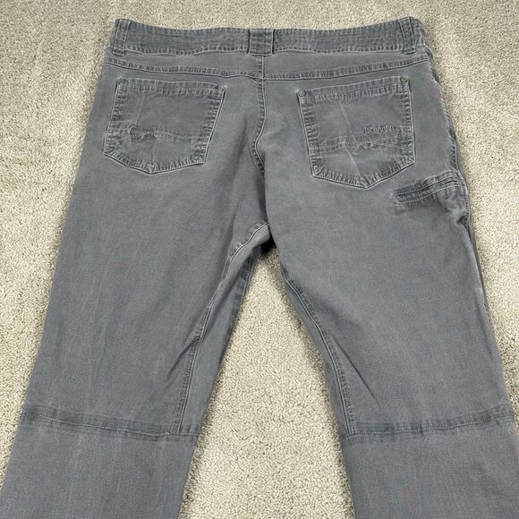 Kuhl Pants Mens 36x32 Gray Kanvus Jean Vintage Patina Dye Straight Leg Canvas - Picture 11 of 12